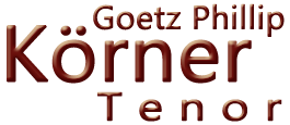 Goetz Phillip Körner – Tenor Logo